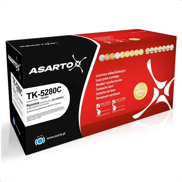 Toner Asarto do Kyocera TK5280C | TK-5280C | 11000 str. | cyan