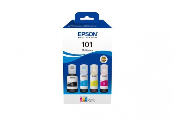 4x tusz Epson Tusz EcoTank MultiPak CMYK  C13T03V64A 101