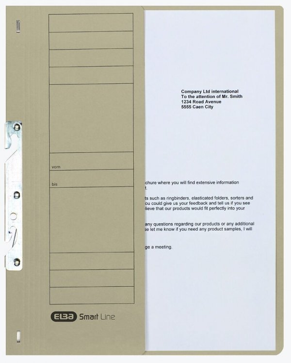 10 sztuk SKOROSZYT KARTON 1/2 A4 HAKOWY ELBA SZARY