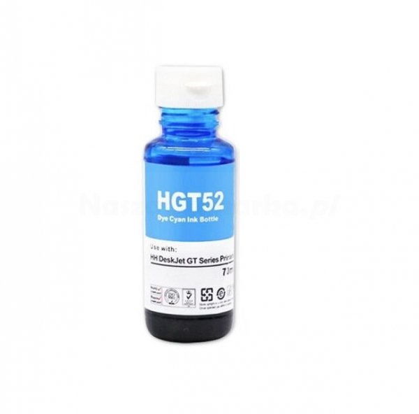 Tusz HP GT52 zamiennik cyan