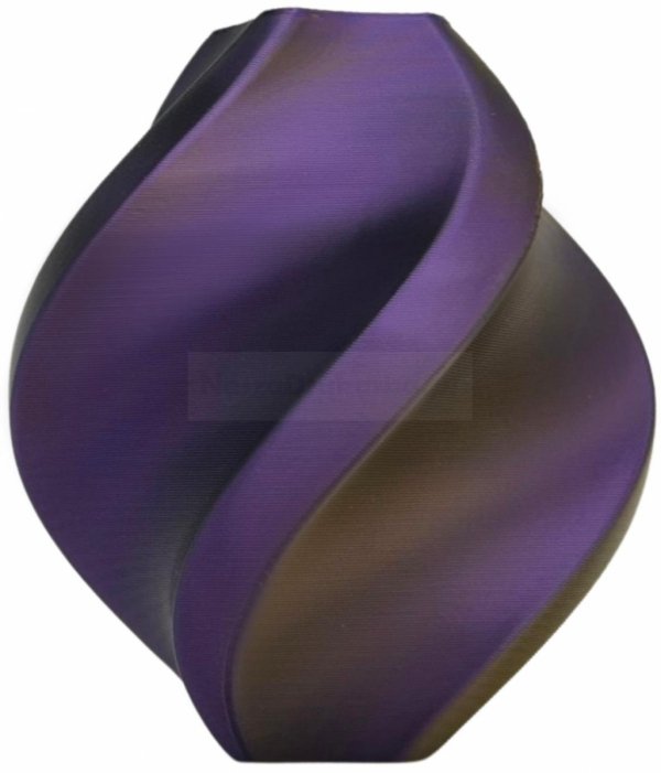 Filament 3D PLA Silk 1.75mm 1kg Tri Color black gold purple
