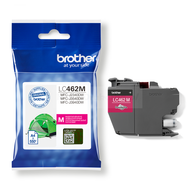 Tusz Brother LC462XLM oryginalny magenta XL