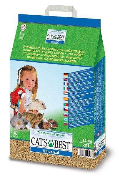 Źwirek dla gryzoni dla kota Cat&#039;s Best Cats Best Universal (11kg)