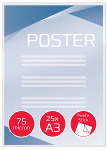 Folia do laminacji GBC Pouch Peel`nStick A3 75Mic 25szt. 3747526