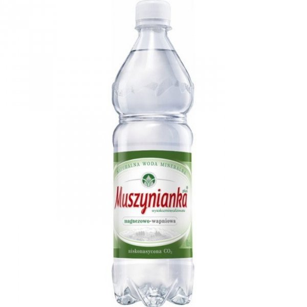 Woda MUSZYNIANKA 0.6L (8szt) niskogazowana z kaucją