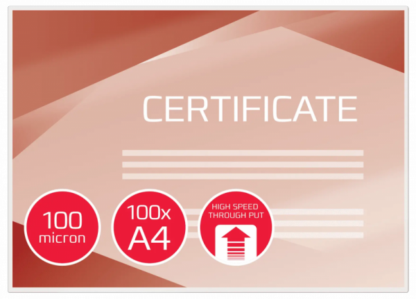 Folia do laminacji GBC Pouch Hi-Speed 100Mic gloss 100szt.3747525