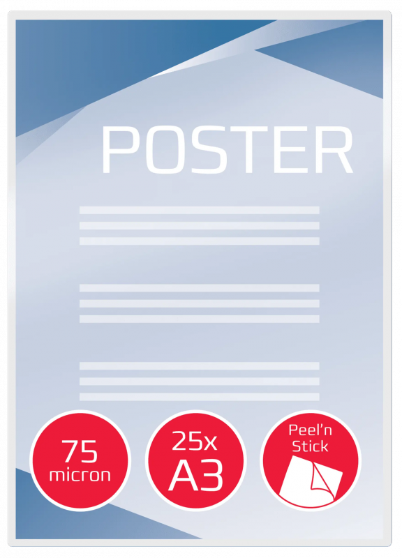 Folia do laminacji GBC Pouch Peel`nStick A3 75Mic 25szt. 3747526