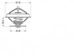 Termostat 2.5-3.1 TD Chrysler Voyager / Jeep 1996-00