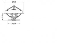 Termostat 2.5-3.1 TD Chrysler Voyager / Jeep 1996-00 