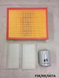 Oil , Air & 2 x Cabin Filter for Jeep Liberty KK 3.7L 2009-2012 FSK/KK/007A 