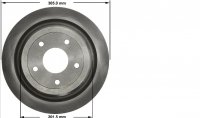TARCZA HAMULCOWA - TYLNA PRT5791 