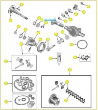 Łożysko obudowy mechanizmu różnicowego 81226500 Grand Cherokee ZJ 93-98 