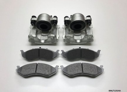 2 x Front Brake Caliper & CERAMIC Pads for Jeep Wrangler 1990-2006 BRK/TJ/024A