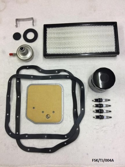 Small DOUBLE PLATINUM Service KIT for Jeep Wrangler TJ 2.5 1997-2002 FSK/TJ/004A