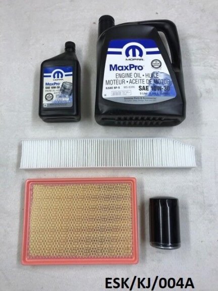 Engine Medium Service KIT for Jeep Cherokee KJ 3.7L 2002-2007 ESK/KJ/004A 10W30