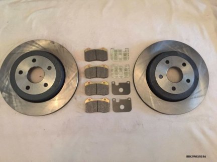 2 x Rear Brake Discs & Pads for Jeep  Grand Cherokee 2005-2010 SRT-8 BRK/WK/019A