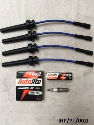 4 x IRIDIUM Spark Plug & Cables for Chrysler PT Cruiser 2001-2010 IRP/PT/002I
