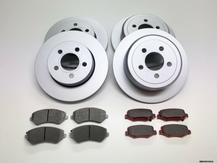 Front & Rear Brake Discs & brake Pads for Jeep Liberty KK 2008-2012 BBD/KK/003A