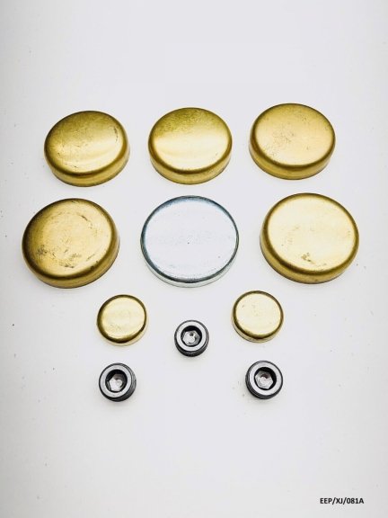 Brass Engine Expansion Plug Kit for Jeep Cherokee 4.0L 1987-2001 EEP/XJ/081A