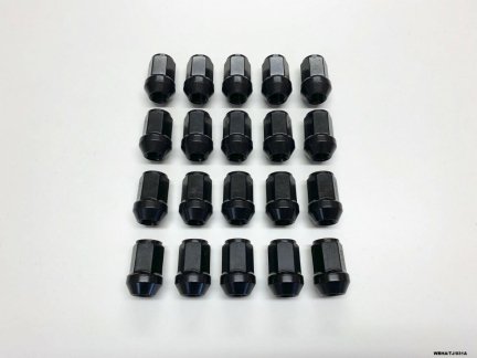 20 x Black Wheel Nut for Jeep Wrangler YJ & TJ 1987-2006  WBHA/TJ/031A