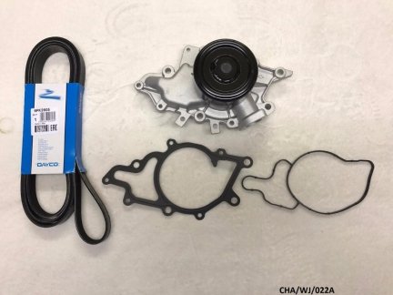 Water Pump & Serpentine Belt for Jeep Grand Cherokee 2.7D 2001-2004 CHA/WJ/022A