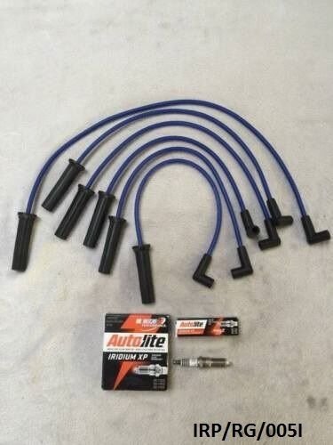 6 x IRIDIUM Spark PLUG & Cables for Chrysler Voyager 2001-2010 IRP/RG/005I