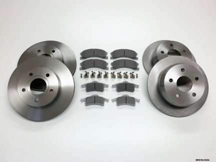 Front & Rear Brake Discs & Pads for Jeep Grand Cherokee WJ 1999-2004 BRK/WJ/026A