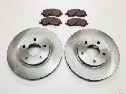 2 x Front Brake Discs & Brake Pads  for Dodge Caliber PM 2007-2012  BRK/PM/016A