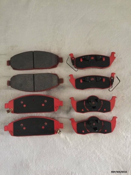 CERAMIC Front & Rear Brake Pads for Jeep Grand Cherokee WK 2005-2010 BBP/WK/001A