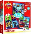 Puzzle 3w1 Strażak Sam Dzień Strażaka Sama