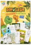 Kolorowanka i książeczka kreatywna Dino