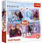 Puzzle 4w1 (35,48,54,70) Podróż w nieznane Frozen 2 34323