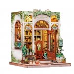 Miniaturowy domek mini Book Nook Antykwariat pod zielonym bluszczem