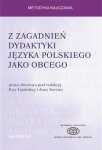 Z zagadnień dydaktyki języka polskiego jako obcego EBOOK