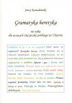Gramatyka dla heretyka - nie tylko dla uczących (się) języka polskiego na Ukrainie
