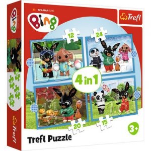 Puzzle 4w1 Wesoły Bing