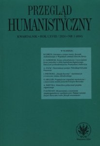 Przegląd Humanistyczny 2024/1 (484)