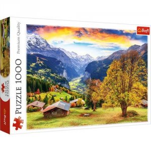 Puzzle 1000 Malownicza alpejska wioska