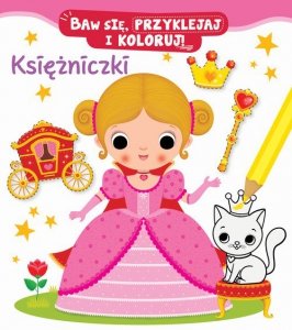 Baw się, przyklejaj i koloruj! Księżniczki