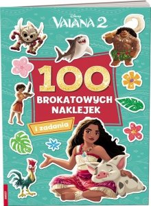 Vaiana 2 100 brokatowych naklejek