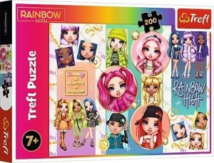 Puzzle 200 Przyjaźń Rainbow High MGA