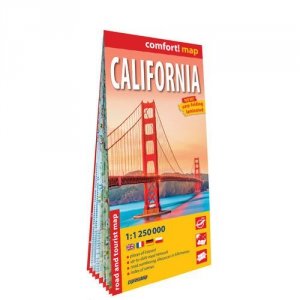 Kalifornia (California) laminowana mapa samochodowo-turystyczna 1 : 1 250 000