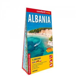 Albania Albania laminowana mapa samochodowo-turystyczna 1:280 000