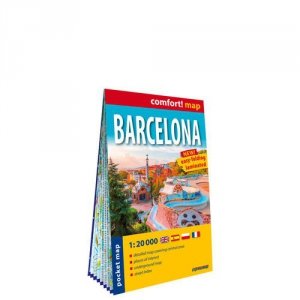 Barcelona (Barcelona) kieszonkowy laminowany plan miasta 1:20 000