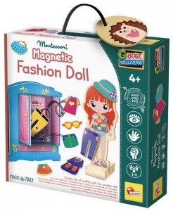 Lisciani Montessori Baby Wood Magnetyczna Lalka