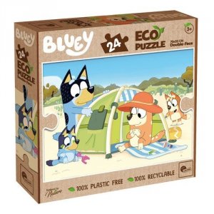 Puzzle eko dwustronne Bluey 24