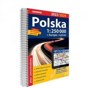 Polska Atlas samochodowy 1:250 000