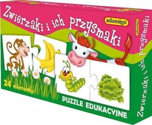 Zwierzaki i ich przysmaki Układanka