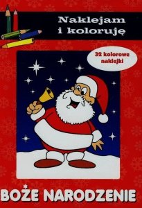 Boże Narodzenie Naklejam i koloruję