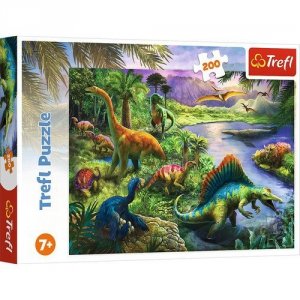 Puzzle 200 Drapieżne dinozaury